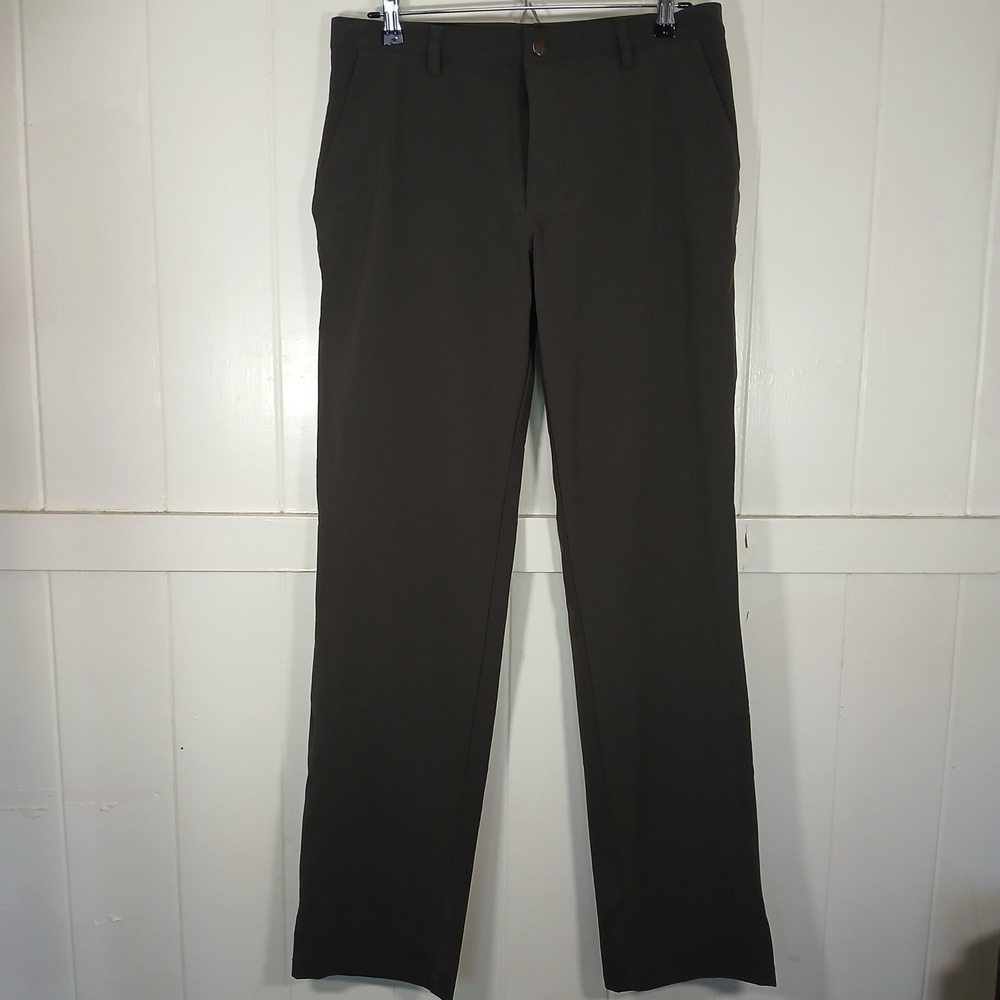 Ministry of Supply Kinetic Pants Mens 32x34 Tall Gray Standard Fit Performance